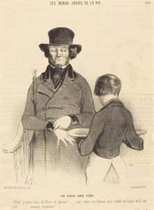 Ein Abendessen bei Véry von Honoré Daumier