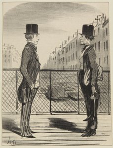 „Ein Mann in Verlegenheit“ von Honoré Daumier