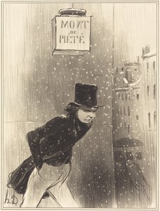 Ein Herr unter seinen Angelegenheiten von Honoré Daumier