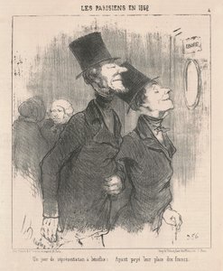 Ein Tag mit einer Benefizvorstellung von Honoré Daumier