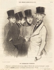 Eine Genugtuung von Honoré Daumier