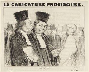 Alter Schurke!..., Nummer 29 aus der Serie „Types Parisiens“ aus La Caricature Provisoire von Honoré Daumier