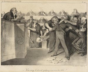 Sie haben das Wort, erklären Sie sich, Sie sind frei! von Honoré Daumier