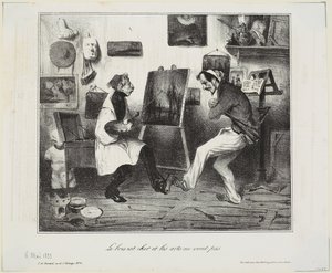 Holz ist teuer und den Künsten geht es nicht gut von Honoré Daumier