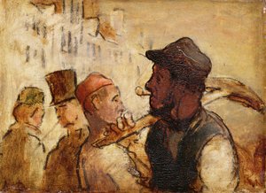 Arbeiter auf der Straße von Honoré Daumier