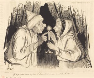 Es gibt nichts Besseres gegen Schnupfen... von Honoré Daumier