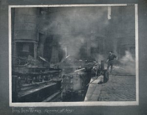 Tees Eisenwerke - Schlacke ablassen, 1919 von Hood and Co. Ltd