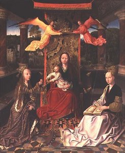 Madonna auf dem Thron mit St. Katharina und St. Barbara