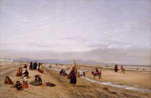 Am Strand von Rhyl, Nordwales, 1856