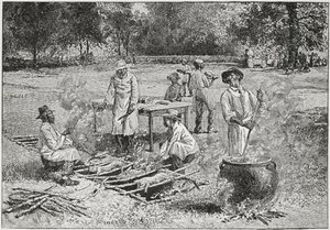 Ein südliches Barbecue, Illustration aus 
