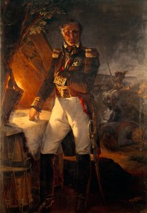 Porträt von Laurent Marquis de Gouvion Saint Cyr (1764-1830) Marschall des Empire in der Schlacht von Polotsk (19. Jahrhundert)