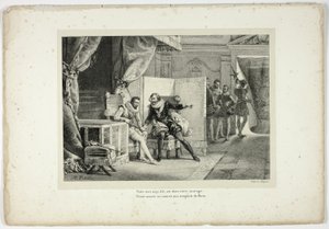Ihr Schicksal, sagte ich, liegt in Ihrem Mut... von Horace Vernet