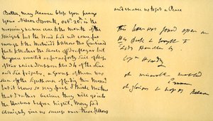 Brief von Lord Horatio Nelson an Lady Emma Hamilton, 19. Oktober 1805