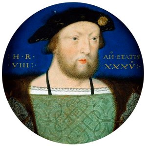 Porträt von König Heinrich VIII. von England, um 1525 von Lucas Horenbout or Hornebault