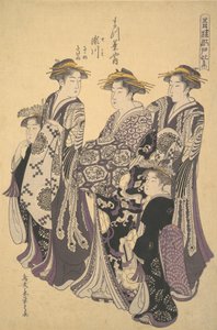 Die Oiran Segawa von Matsubaya, das Haus der Kiefer, ca. 1788