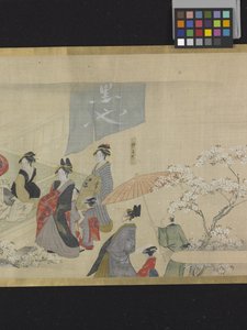 Drei Götter des Glücks auf einem Vergnügungsausflug von Hosoda Eishi