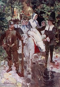 Illustration für Die Brautwerbung von Miles Standish von Henry Wadsworth Longfellow