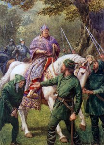 Robin Hood trifft den Bischof von Hereford von Howard Davie