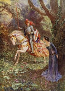 St. Georg sah eine Dame von überragender Schönheit von Howard Davie