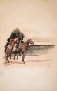 Banditen zu Pferd von Howard Pyle