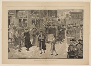 Weihnachtsmorgen im alten New York von Howard Pyle