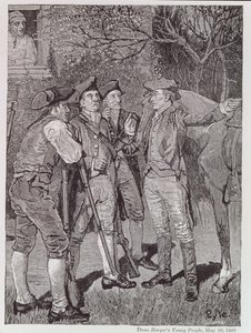 Paul Revere in Lexington, aus Harper