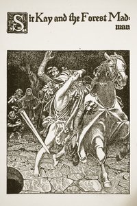 Sir Kay und der Waldwahnsinnige, Illustration aus 
