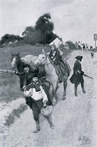 Tory-Flüchtlinge auf dem Weg nach Kanada, Illustration aus 