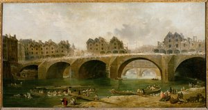 Abriss der Häuser der Pont Notre-Dame