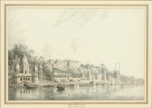 Benares am Fluss Ganges von Hubert Cornish