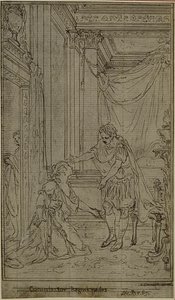 Studie zu Lucains "La Pharsale", Canto X von Hubert Francois Gravelot