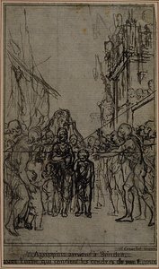 Studie für eine Illustration in Tacitus "Tibère, ou Les Six Premiers Livres des Annales", Buch III, Bd. 2, 1. Studie