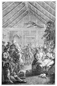 Die Versammlung des Winters von Hubert Francois Gravelot