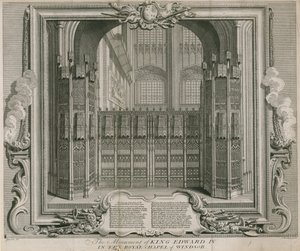 Das Denkmal von König Edward IV von Hubert Francois Gravelot