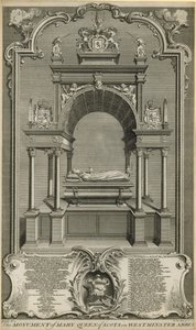 Das Denkmal von Maria Stuart von Hubert Francois Gravelot