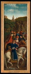 Die gerechten Richter, unteres linkes Panel des Genter Altars von Hubert & Jan van (1390 1441) (after) Eyck