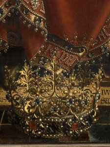Detail von Gott dem Vater, vom Genter Altar (Detail)