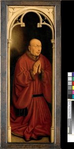 Porträt von Joost Vijdt, Panel von der Außenseite des Genter Altars