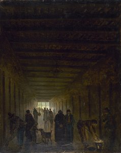 Korridor des Saint-Lazare-Gefängnisses, ca. 1793