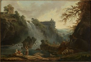 Die Kaskaden von Tivoli, 1776 von Hubert Robert