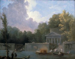Parkszene von Hubert Robert