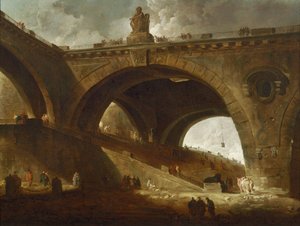 Die alte Brücke von Hubert Robert