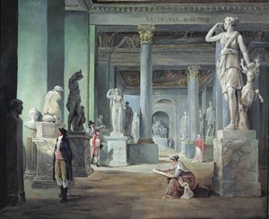 Der Saal der Jahreszeiten im Louvre, ca. 1802