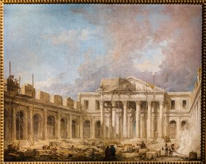 Die Schule der Chirurgie im Bau von Hubert Robert