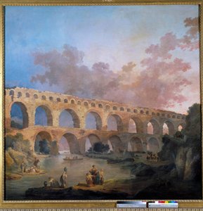 Ansicht der Pont du Gard von Hubert Robert