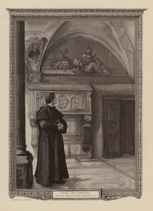 Mönch und Madonna von Hubert von (after) Herkomer