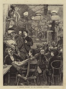 Ein Raucherkonzert der Wandernden Minnesänger von Hubert von Herkomer