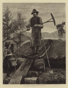 Köhler in den Alpen von Hubert von Herkomer
