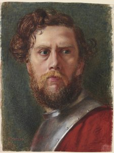 Studie eines Kopfes von Hubert von Herkomer