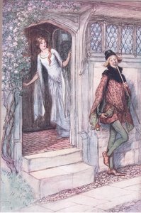 Ich bin nicht hungrig, danke, Illustration aus Die lustigen Weiber von Windsor, 1910